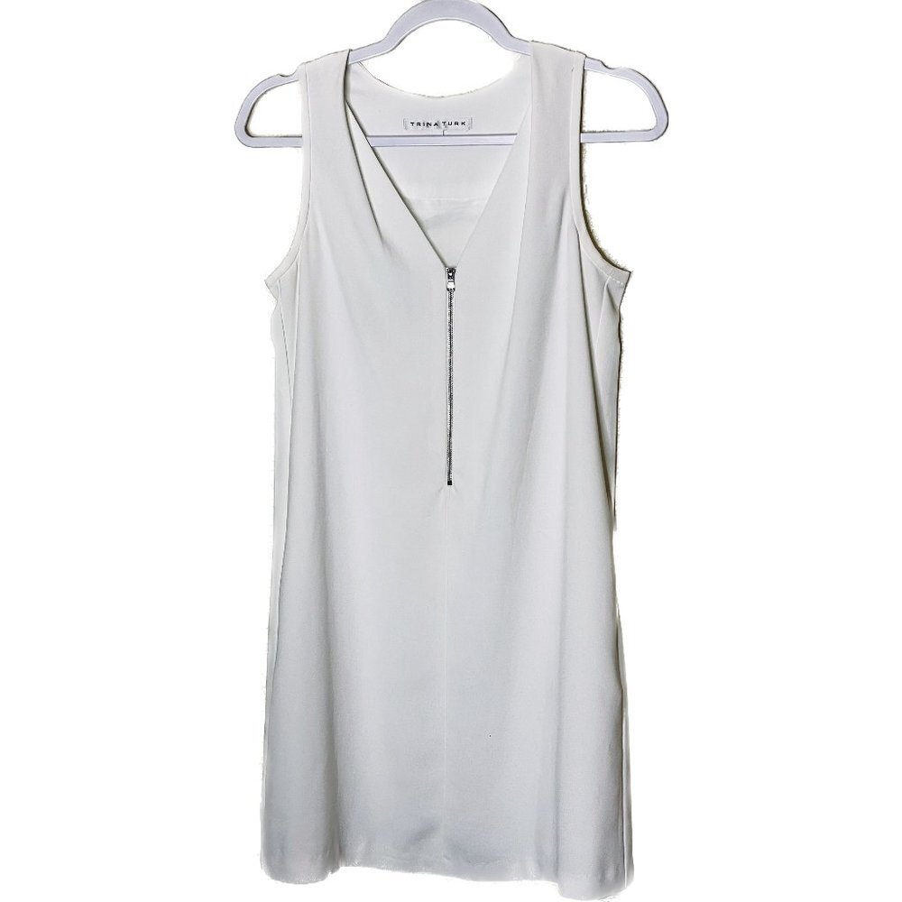 Trina Turk White Sleeveless Midi Dress Size 0